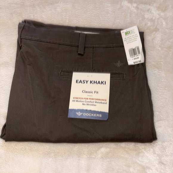 Dockers Men's Easy Khaki Pants - Dark Brown - Picture 1 of 4